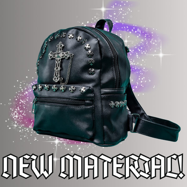 New and improved GothX Studded Cross Mini Backpack!