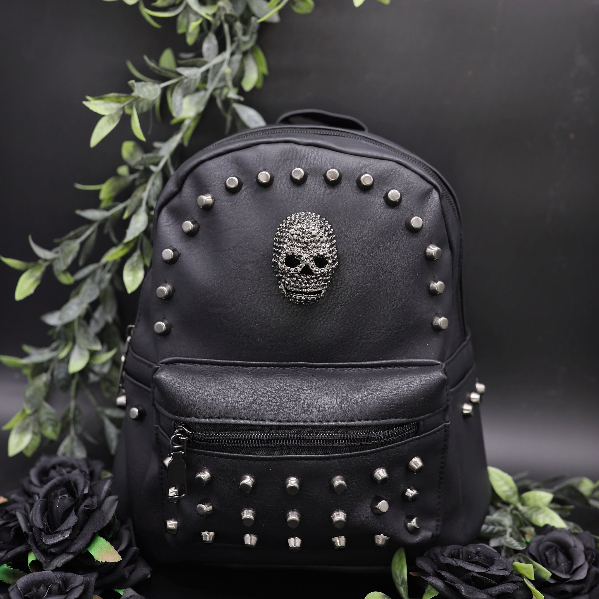 GothX Studded Skull Mini Backpack – GOTHX UK