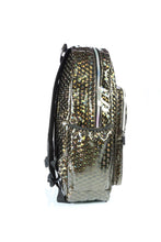 Load image into Gallery viewer, CHOK Bronze Holographic 3D Vegan Backpack
