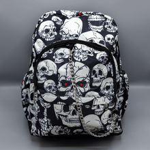 Load image into Gallery viewer, Spooky Scary Skulls Backpack
